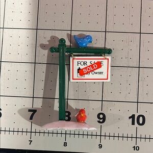 Dept. 56 Snow Village For Sale Sign